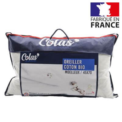 Oreiller moelleux - 45 x 70 cm - Coton bio