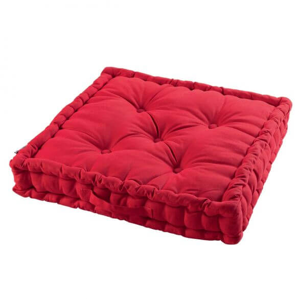 Coussin de sol garni - 55 x 55 cm x 10 cm - Uni Coussin de sol garni - 55 x 55 cm x 10 cm - Uni