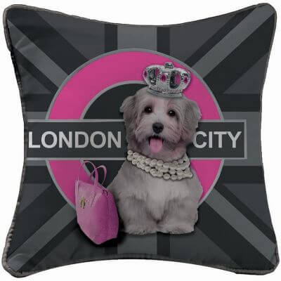 coussin 40 x 40 cm london girl