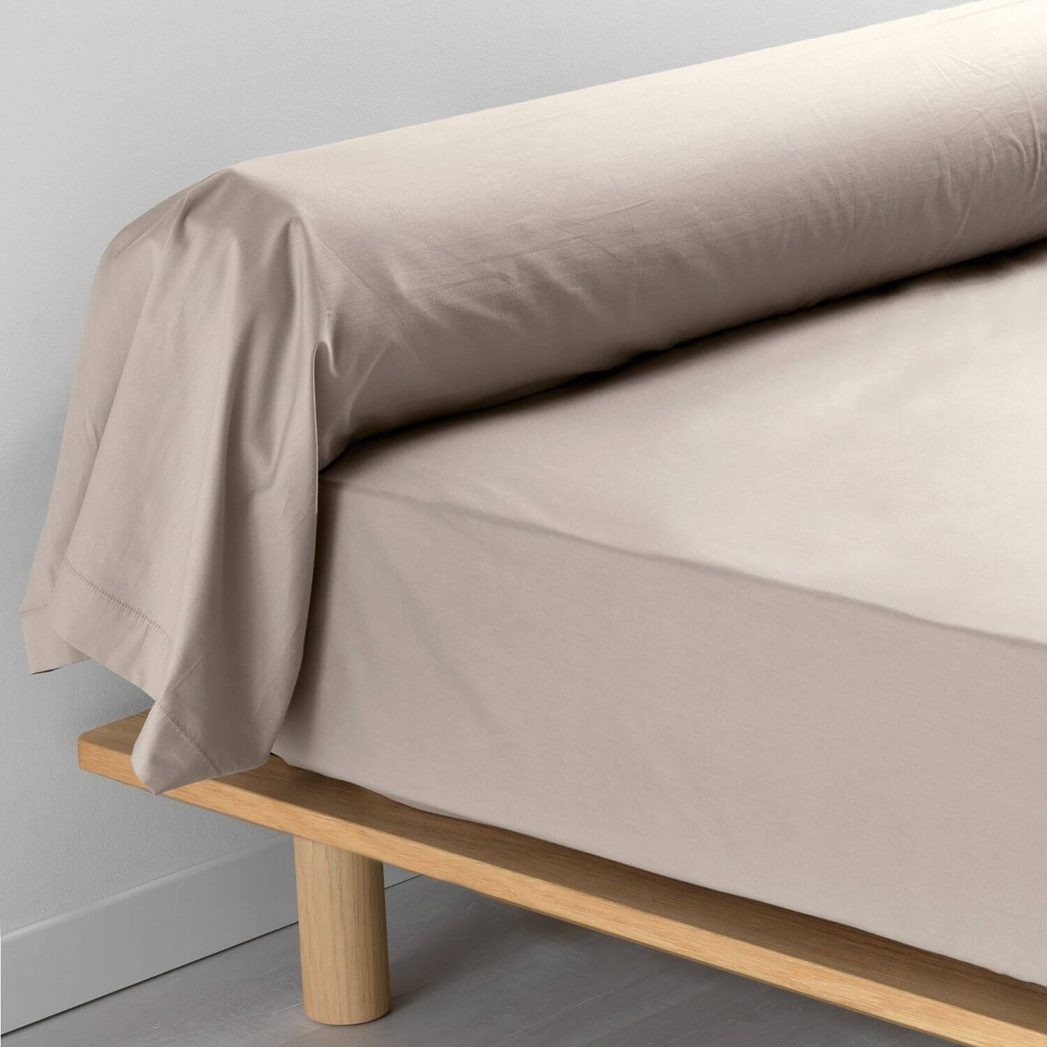 Taie de traversin - 85 x 185 cm - Percale - 78 fils - Uni