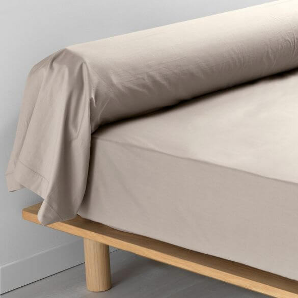 Taie de traversin - 85 x 185 cm - Percale - 78 fils - Uni