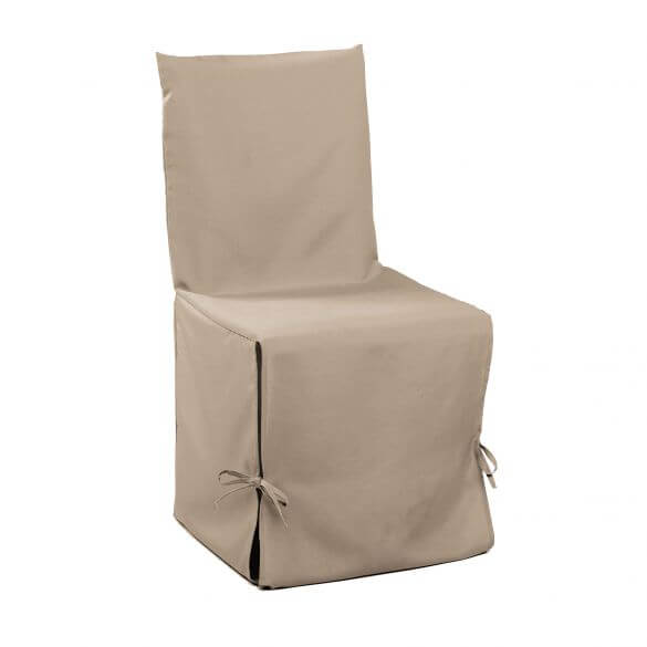 Housse de chaise à nouettes - Essentiel - Différents coloris