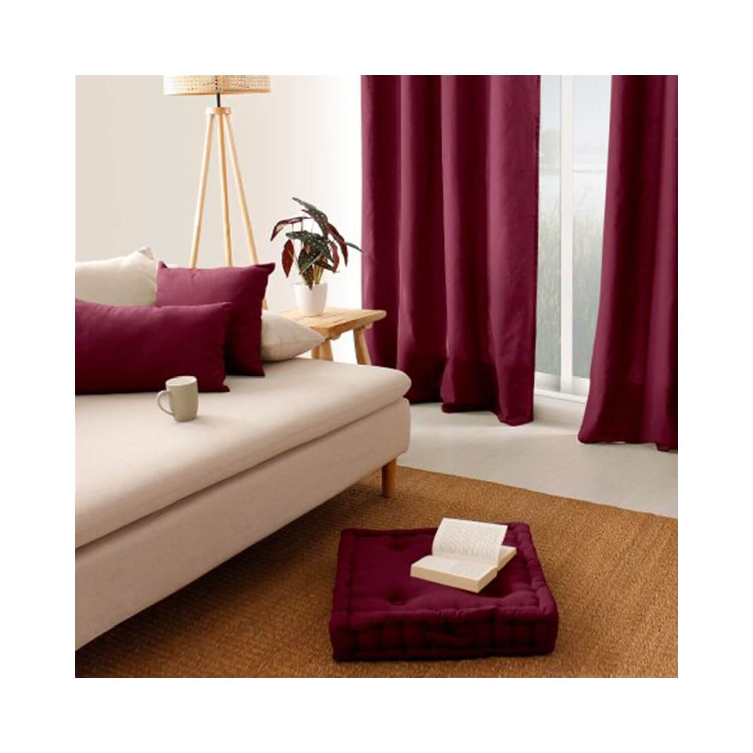 Coussin de sol garni - 50 x 50 cm - 100 % coton - Picture 71 of 99