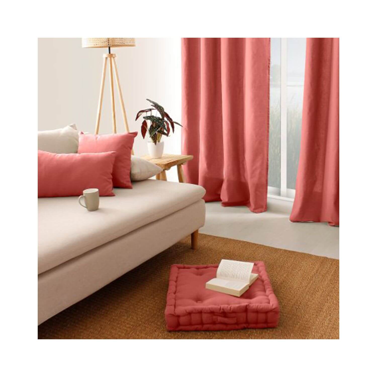 Coussin de sol garni - 50 x 50 cm - 100 % coton - Picture 86 of 99