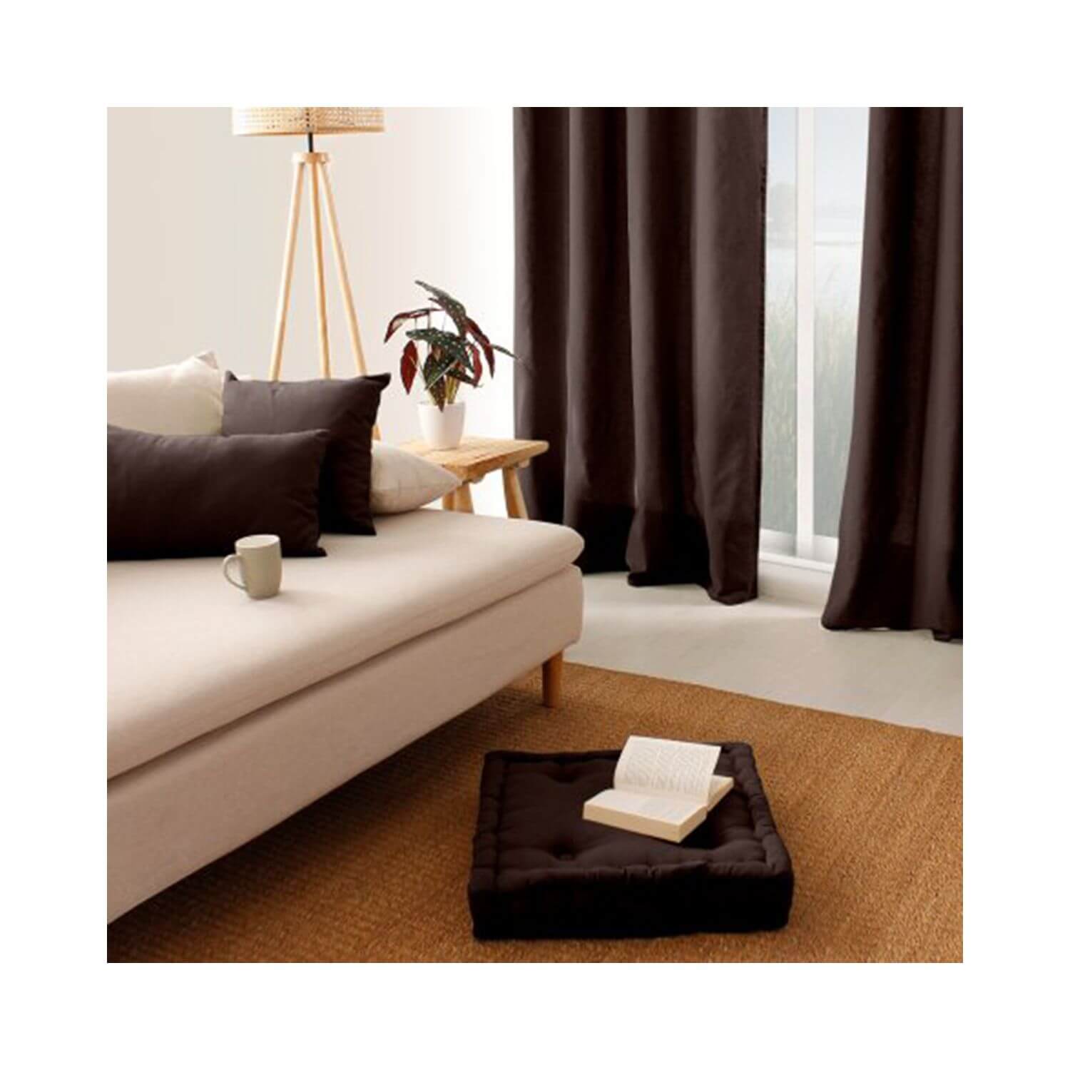Coussin de sol garni - 50 x 50 cm - 100 % coton - Picture 52 of 99