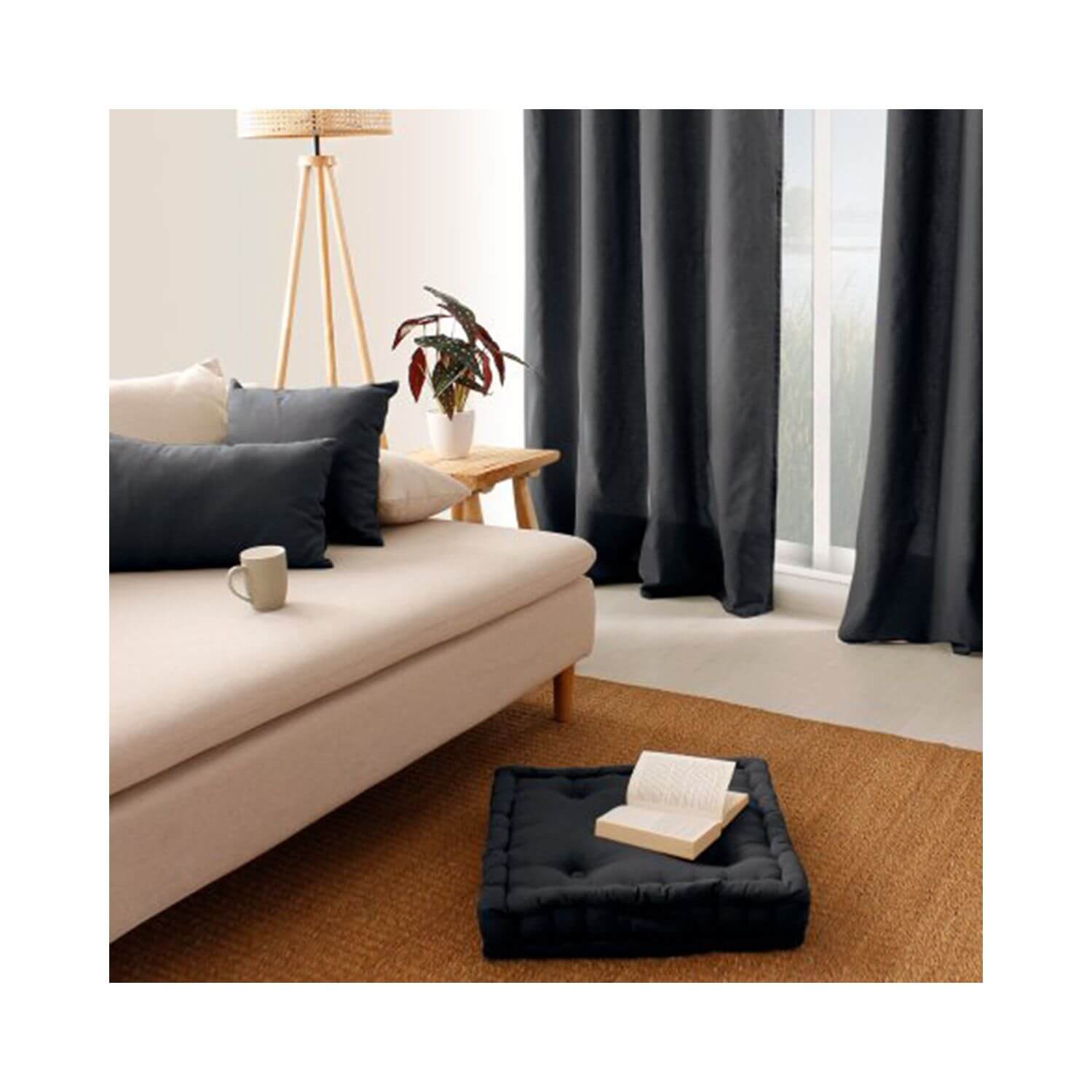 Coussin de sol garni - 50 x 50 cm - 100 % coton - Picture 13 of 99