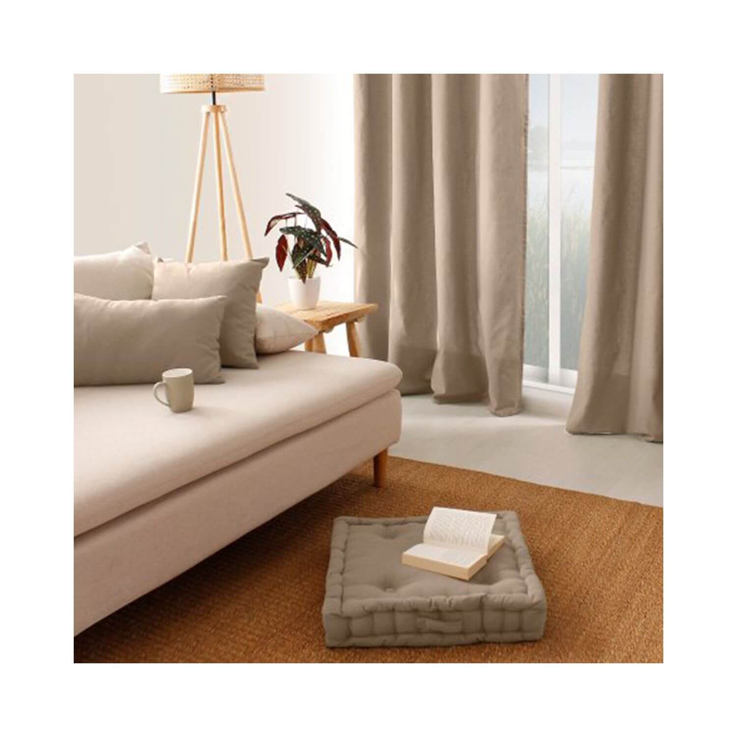 Coussin de sol garni - 50 x 50 cm - 100 % coton - Picture 74 of 99