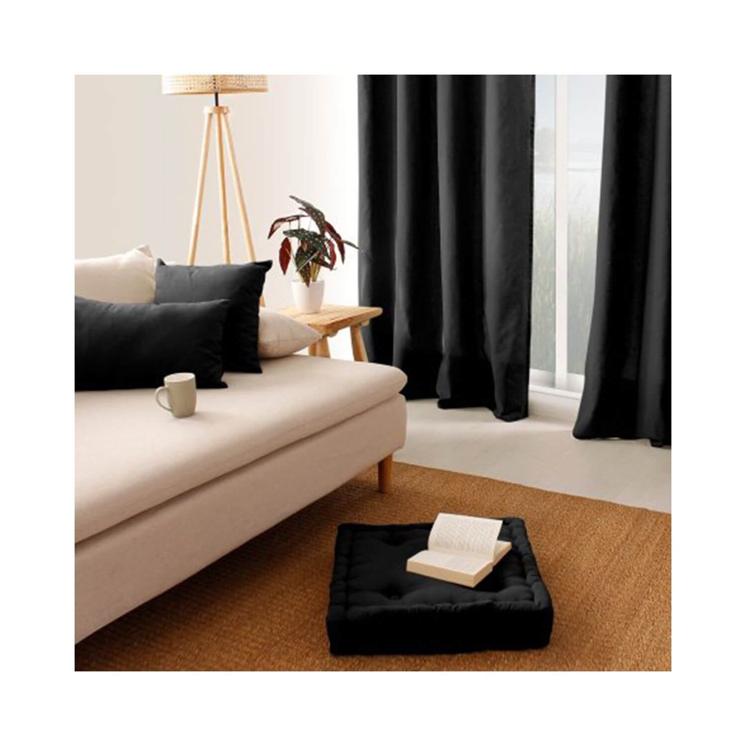 Coussin de sol garni - 50 x 50 cm - 100 % coton - Picture 16 of 99
