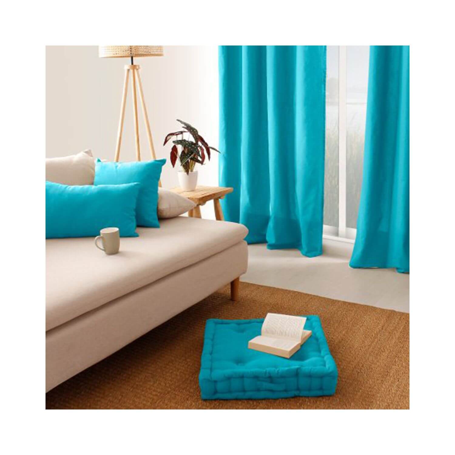 Coussin de sol garni - 50 x 50 cm - 100 % coton - Picture 10 of 99