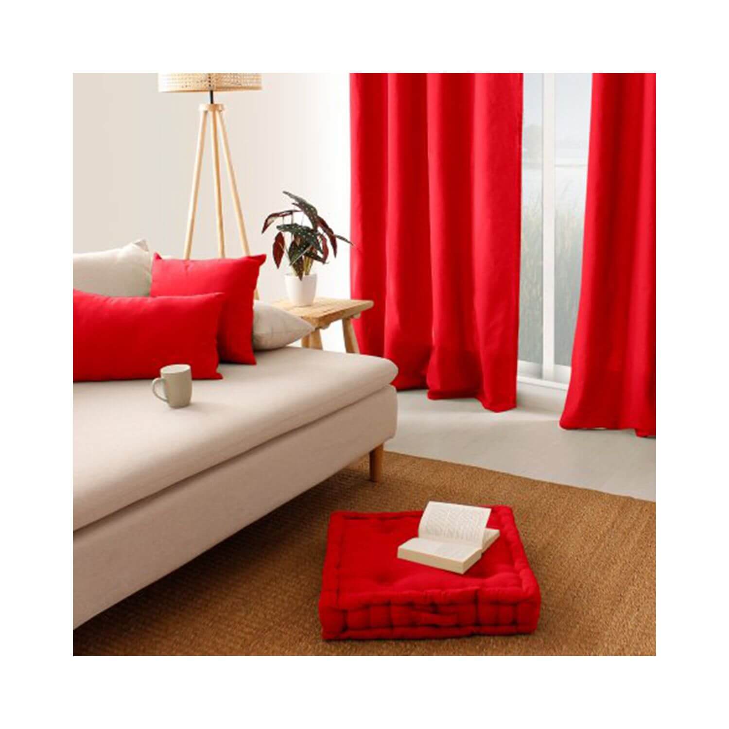 Coussin de sol garni - 50 x 50 cm - 100 % coton - Picture 35 of 99