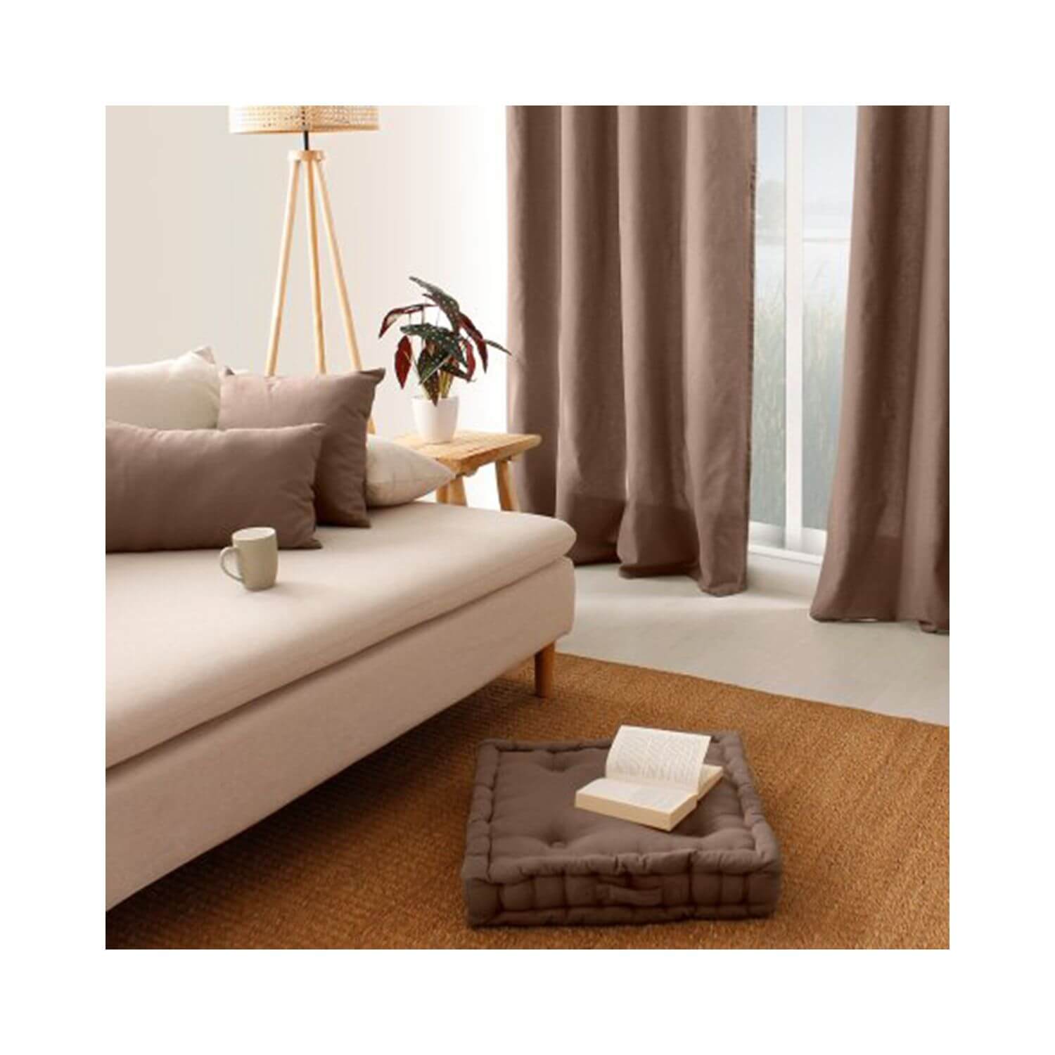 Coussin de sol garni - 50 x 50 cm - 100 % coton - Picture 28 of 99