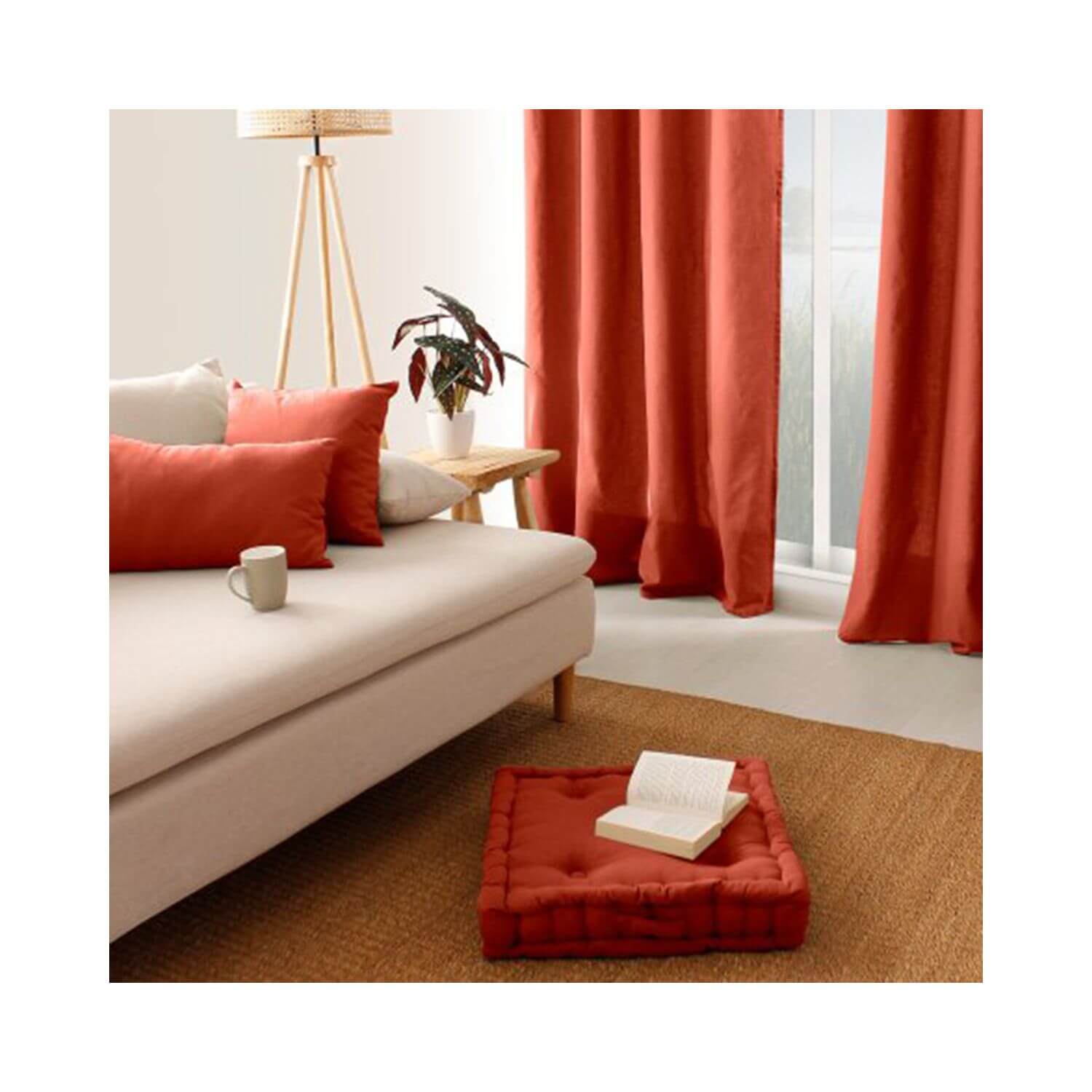 Coussin de sol garni - 50 x 50 cm - 100 % coton - Picture 62 of 99