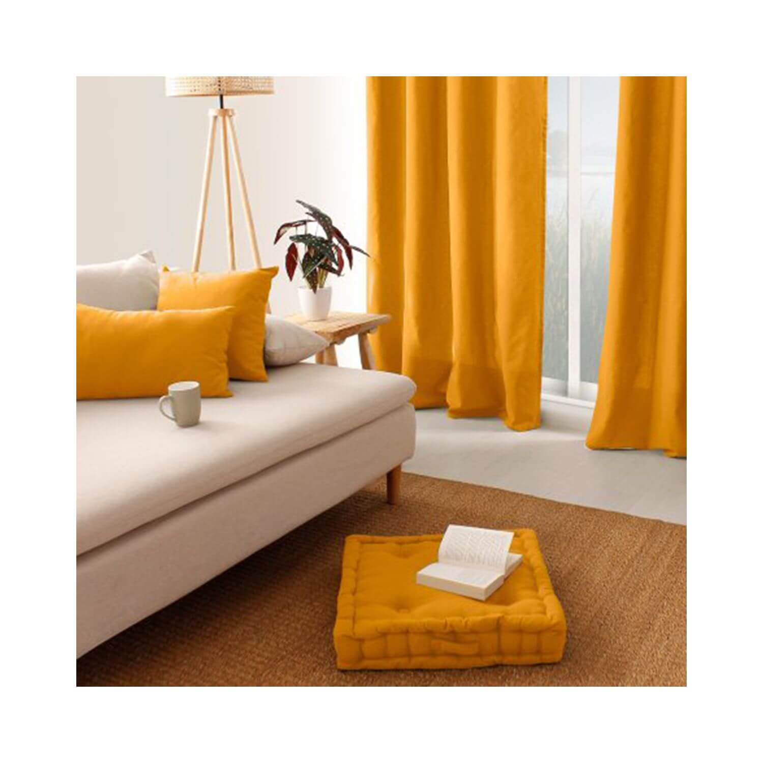 Coussin de sol garni - 50 x 50 cm - 100 % coton - Picture 66 of 99