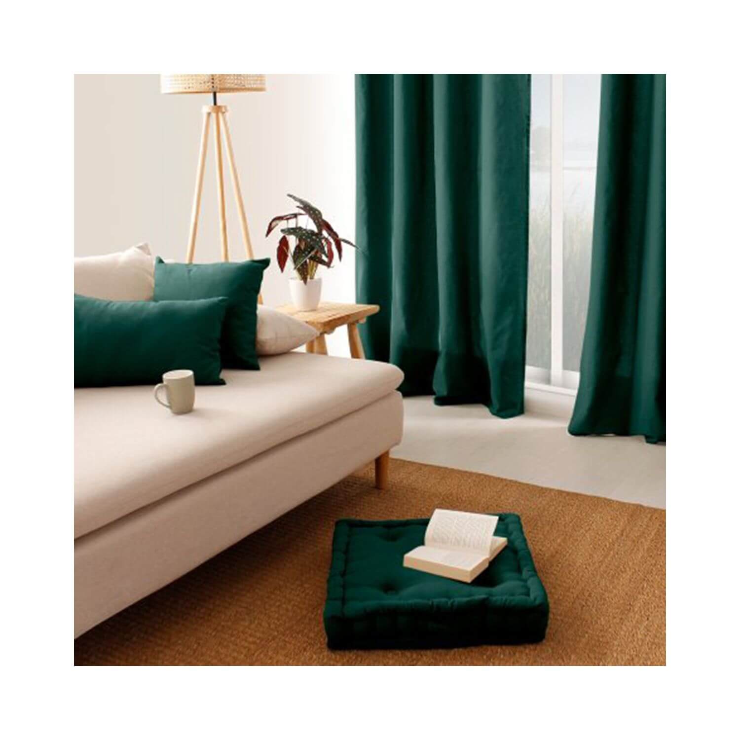 Coussin de sol garni - 50 x 50 cm - 100 % coton - Picture 68 of 99
