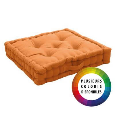 Lot de 6 galettes de chaise ronde en coton coloris taupe - Diamètre 38 cm -  Cdiscount Maison