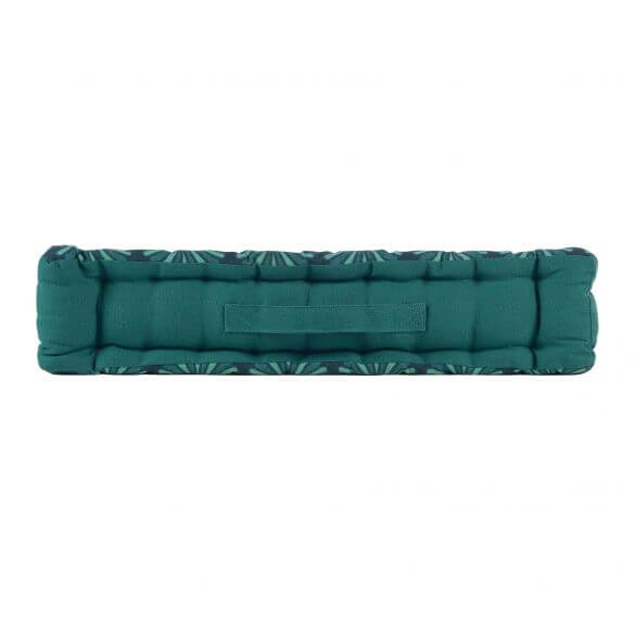 Coussin de sol garni - 45 x 45 cm x 10 cm - Art déco - Imprimé métallisé
