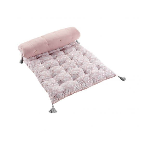 Matelas de sol - 60 x 120 cm - Art déco - Imprimé argenté