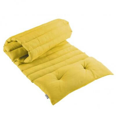 Lot : 4 matelas bain de soleil - 60 x 180 cm - Jaune