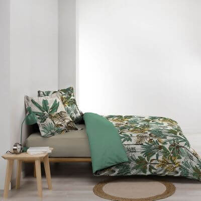 Housse de couette - 240 x 220 cm + taies - Palmiers