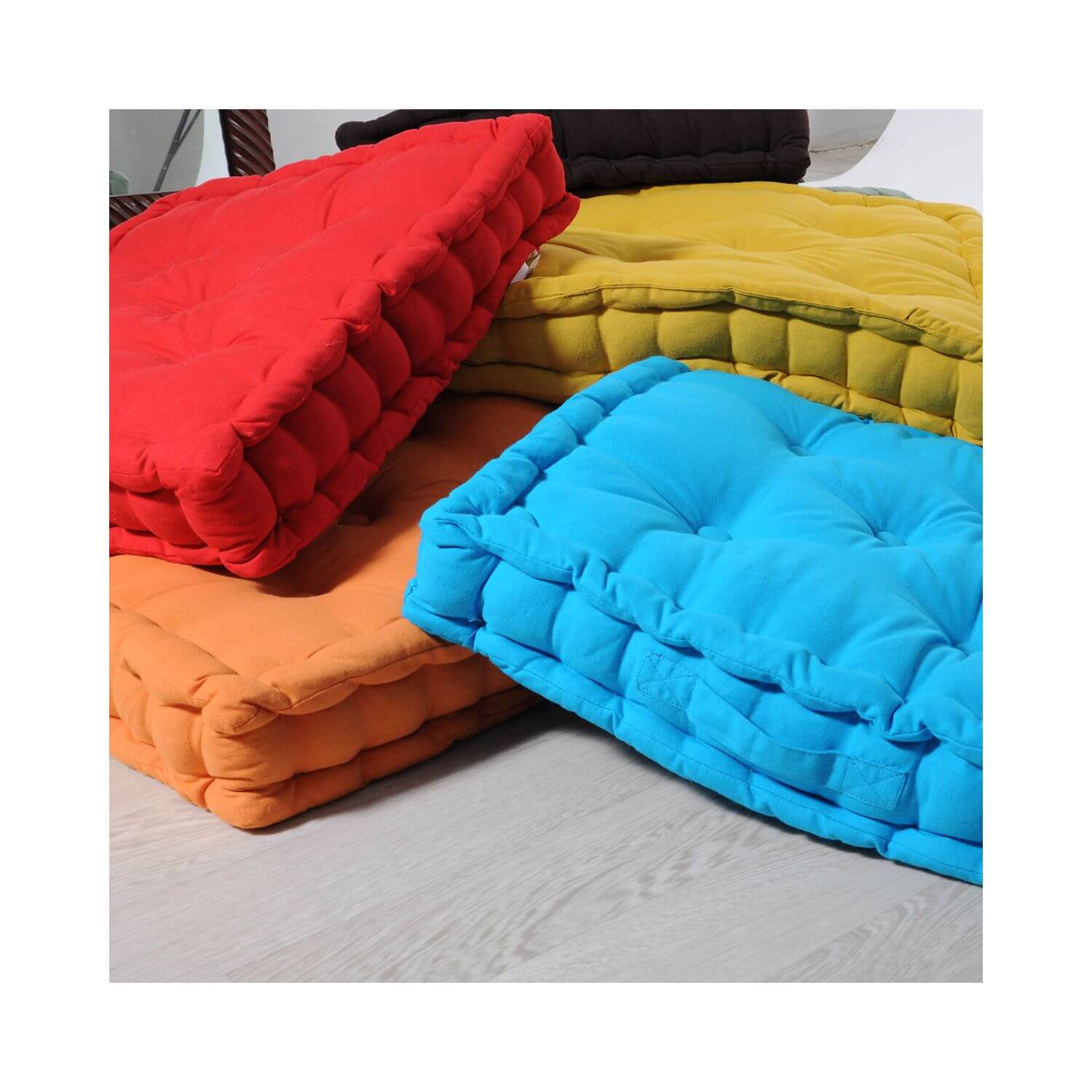 Coussin de sol garni - 50 x 50 cm - 100 % coton - Picture 7 of 99