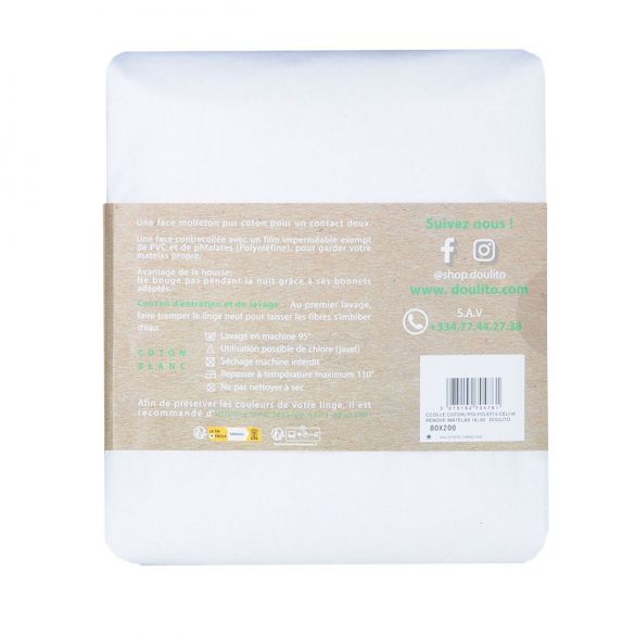 Rénove matelas imperméable Doulito - 120x190 cm - Made in France - Coton