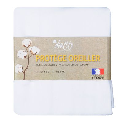 Protège oreiller Doulito - 50x75 cm - Made in France - Coton