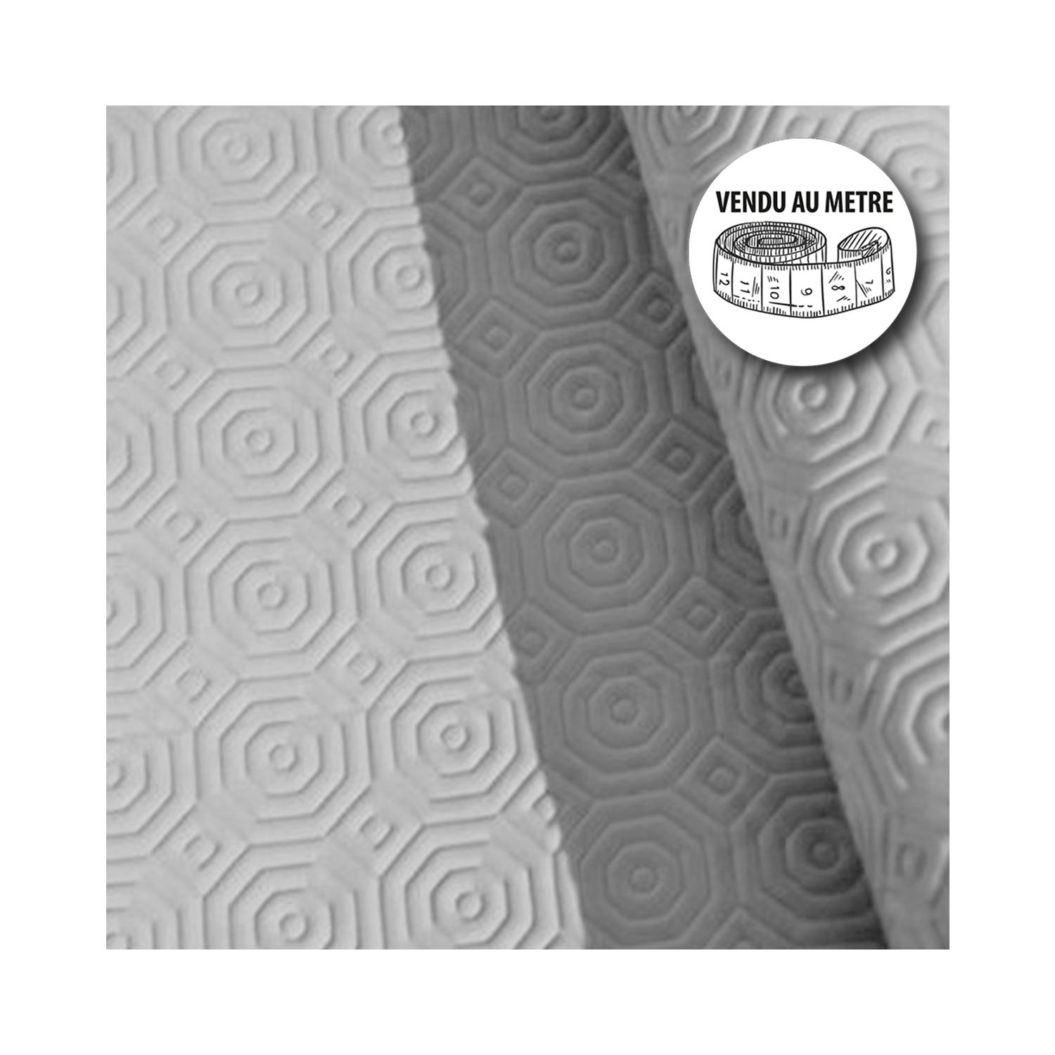 Sous-nappe au mètre - Largeur 140 cm - Protection de table - Gris clair