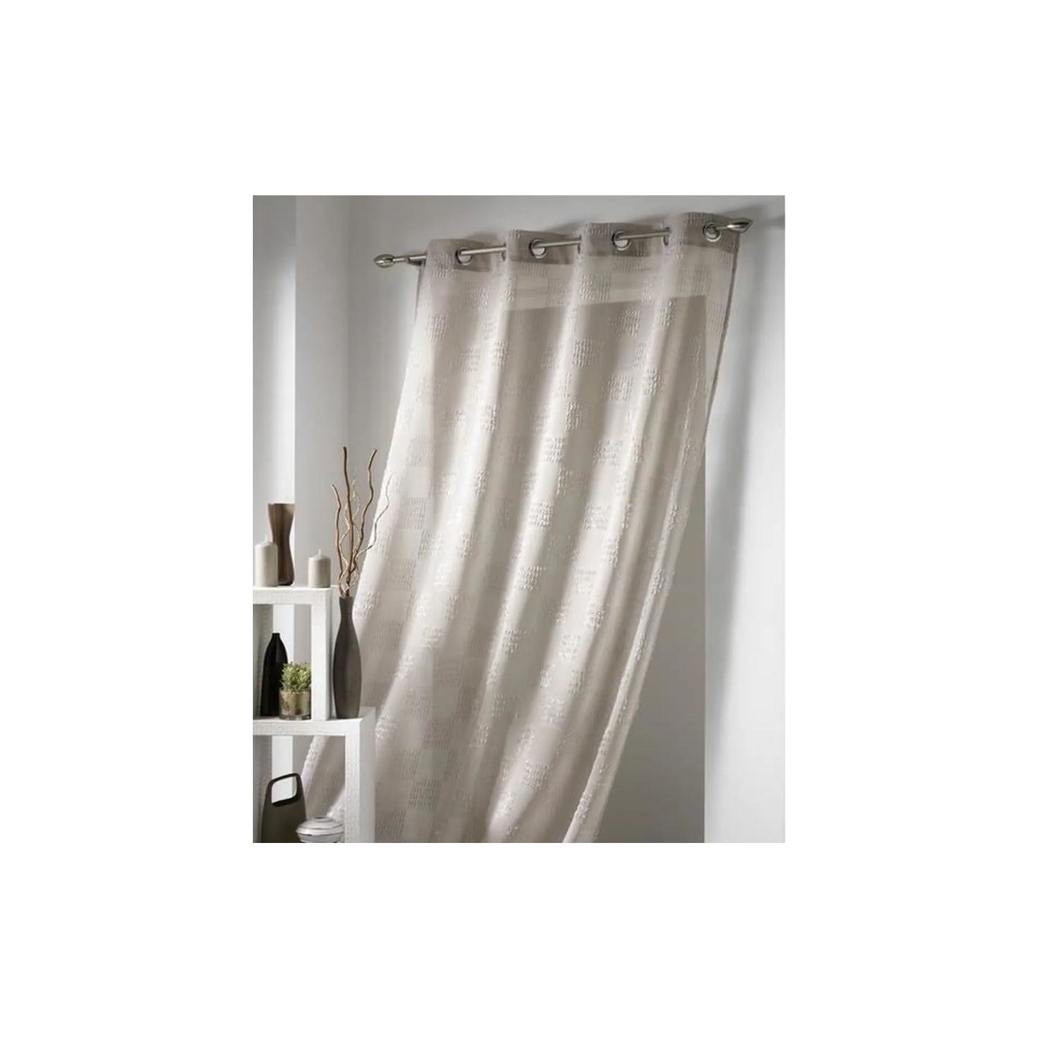 rideauvoile polyester 140x240 cm caraibe taupe