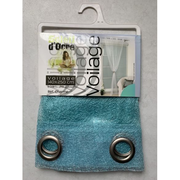 Panneau voilage 140 x 240 résille turquoise Panneau voilage 140 x 240 résille turquoise