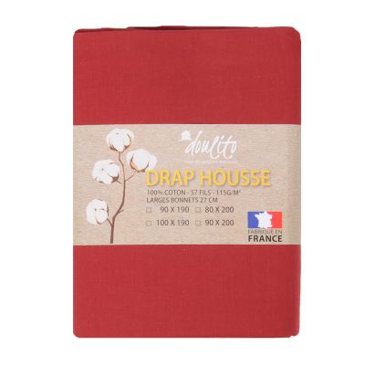 Drap housse Doulito - 80x200 cm - Made in France - Coton