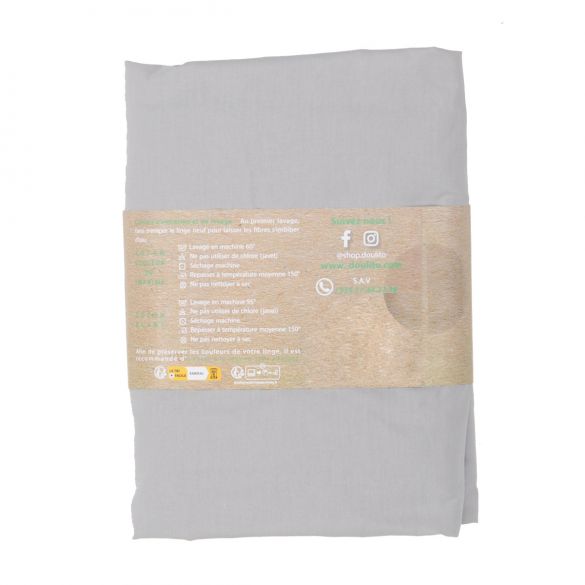 Drap housse Doulito - 100x190 cm - Made in France - Coton