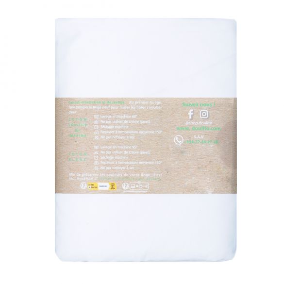 Drap housse Doulito - 180x200 cm - Made in France - Coton