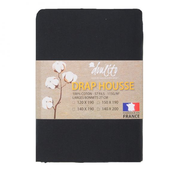 Drap housse Doulito - 120x190 cm - Made in France - Coton