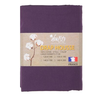 Drap housse Doulito - 140x200 cm - Made in France - Coton