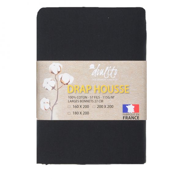 Drap housse Doulito - 180x200 cm - Made in France - Coton