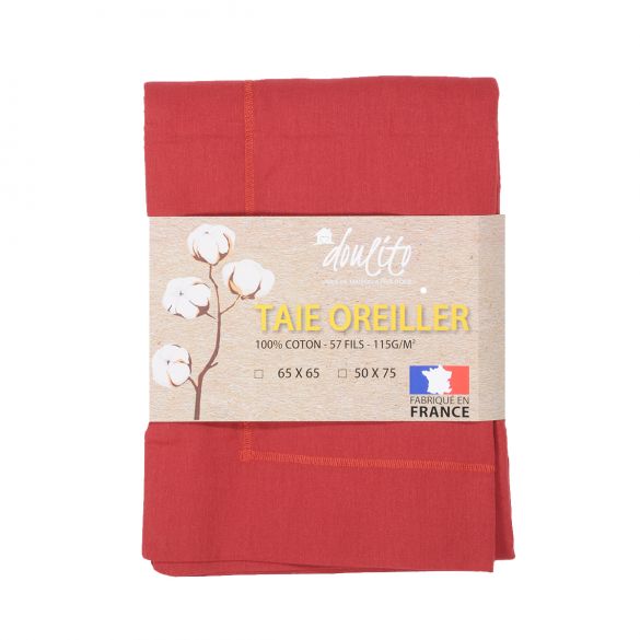 Taie d'oreiller Doulito - 50x75 cm - Made in France - Coton