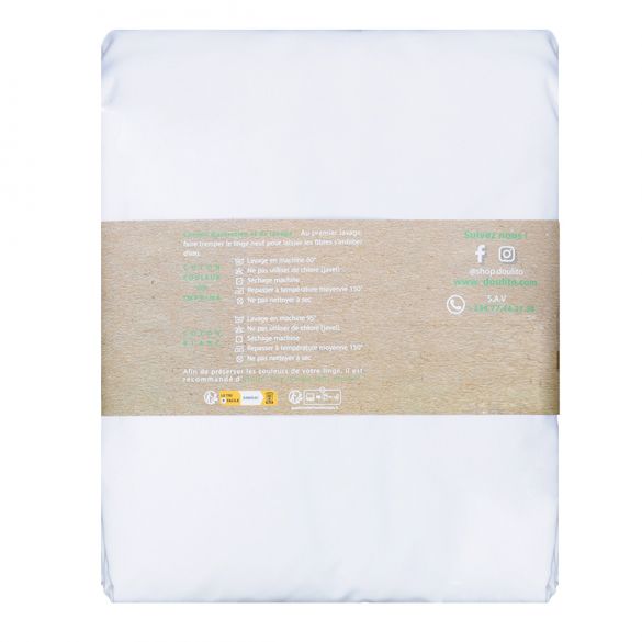 Drap housse lit electrique Doulito - 140x200 cm - Made in France - Coton