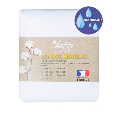 Matelas Nuits D'or Matelas + alèse 200x200 x 20 cm souple - spécial  sommier electrique - déhoussable housse lavable - 7 zones de confort - ame  poli lattex 33 kg/m3 - hy