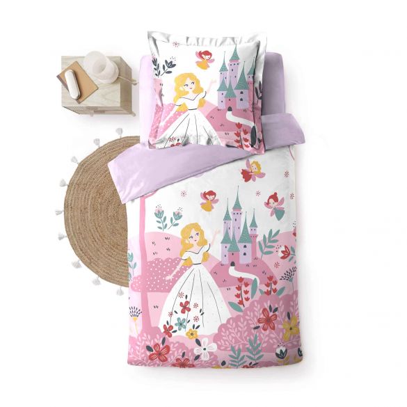 Housse de couette Couettette Colorful Trèfle Princesse avce 2