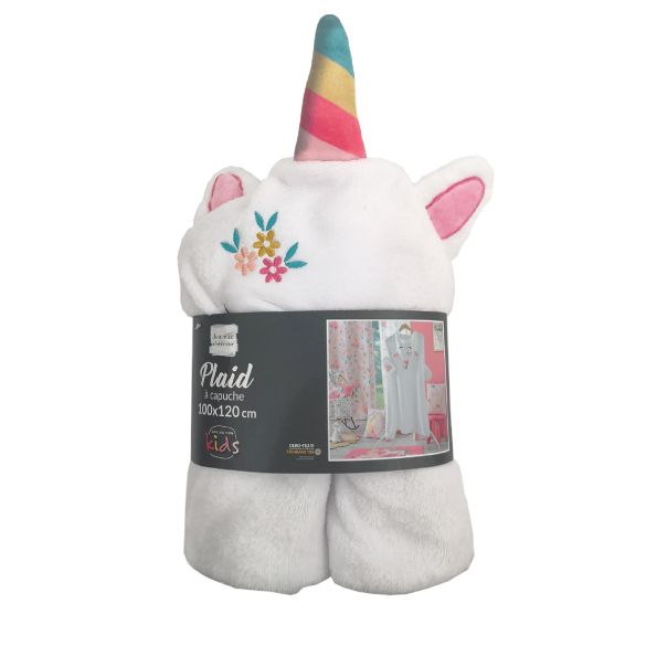 Hello Kids - Plaid enfant en polyester Licorne - Achat & prix