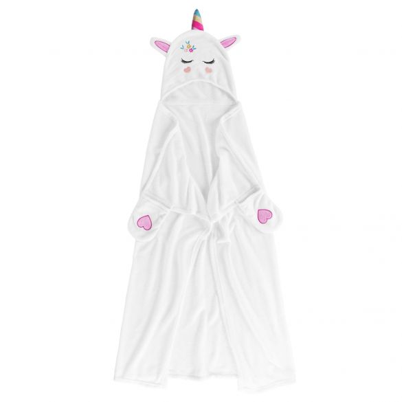 Plaid enfant à capuche 100 x 120 cm - Licorne Plaid enfant à capuche 100 x 120 cm - Licorne