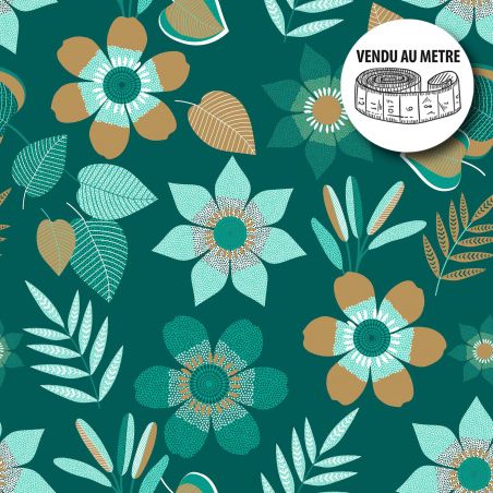 Nappe Toile Cirée Au Mètre Apero Olive - Vert - - 4.88