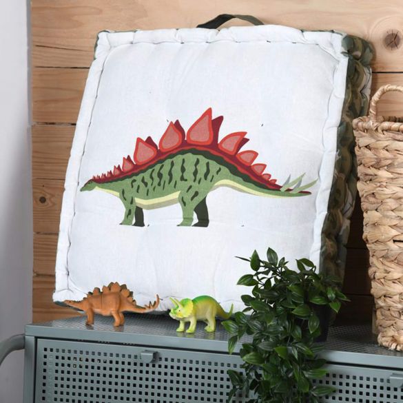 Coussin de sol enfant 45 x 45 cm - Dinosaures