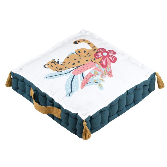 Coussin de sol enfant 45 x 45 cm - Léopard Coussin de sol enfant 45 x 45 cm - Léopard