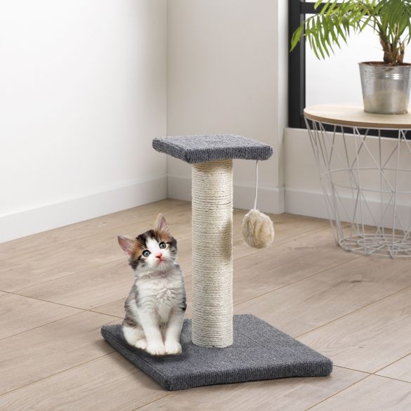 Arbre à chat avec jouet - Hauteur 37cm