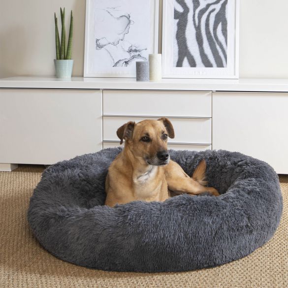 Coussin à poils longs pour chien