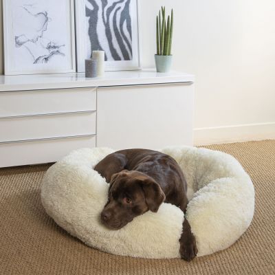 Coussin à poils longs pour chien