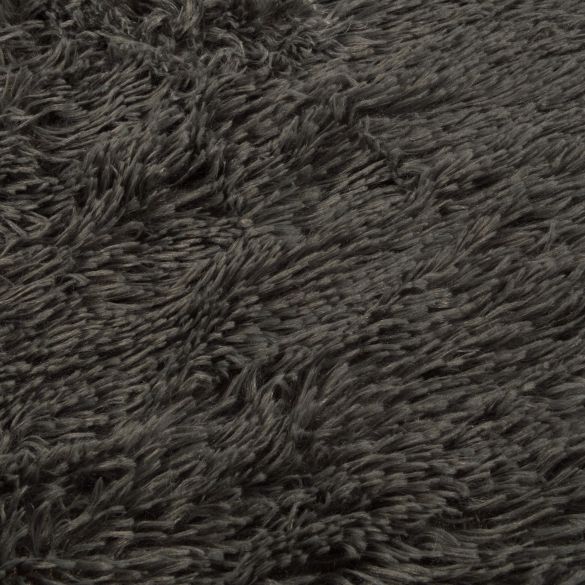 Coussin réversible à poils longs - 87 x 55 cm