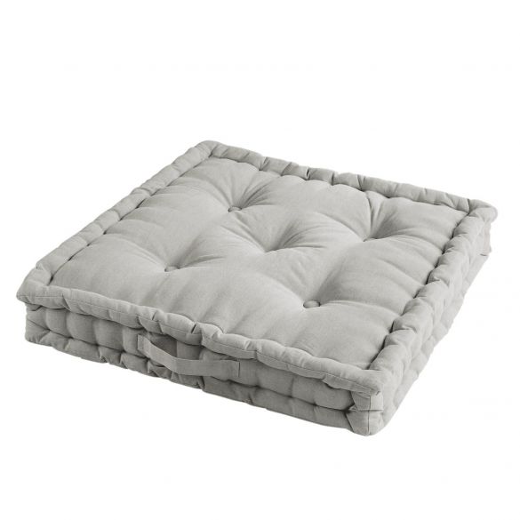 Coussin de sol garni - 60 x 60 cm x 10 cm - Pacifique - Uni
