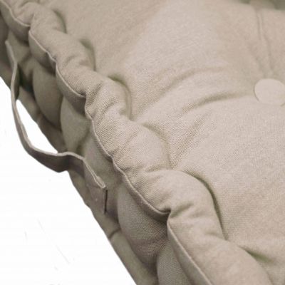Coussin de sol garni - 60 x 60 cm x 10 cm - Pacifique - Uni